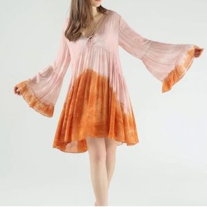 YFB Tie Dyed Rosa Ruffle Dress